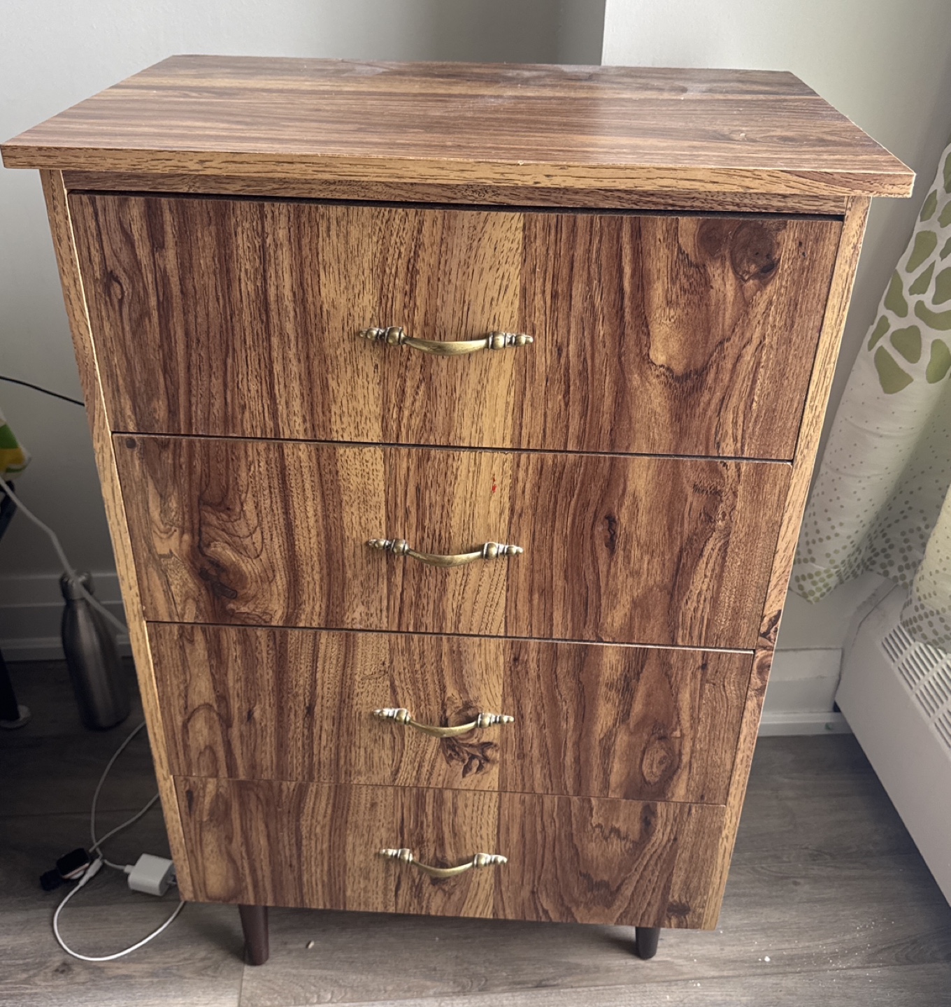 Four-Drawer Wooden Chest