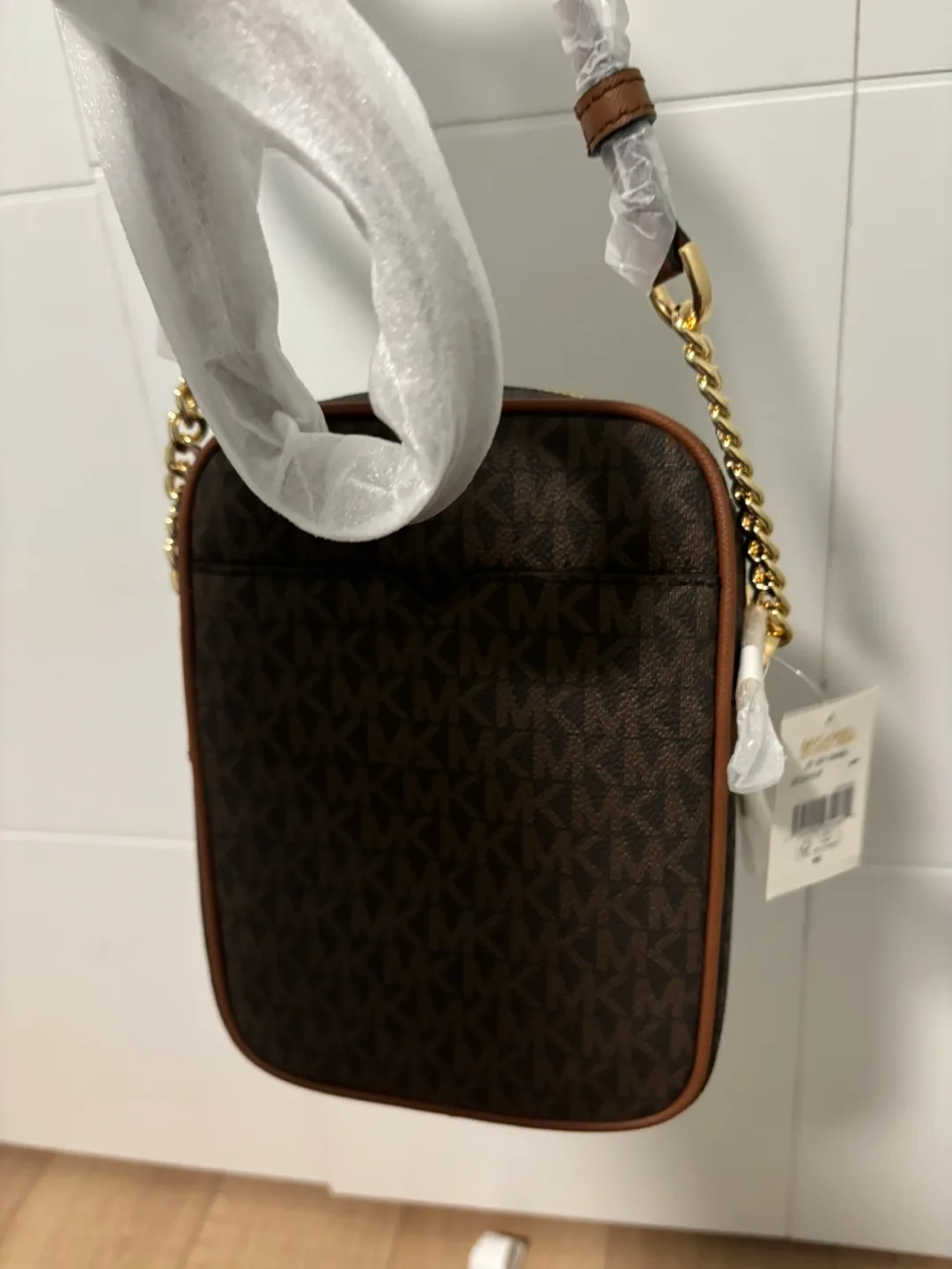 MICHAEL Michael Kors Brown Signature Crossbody Bag image indicator(2)