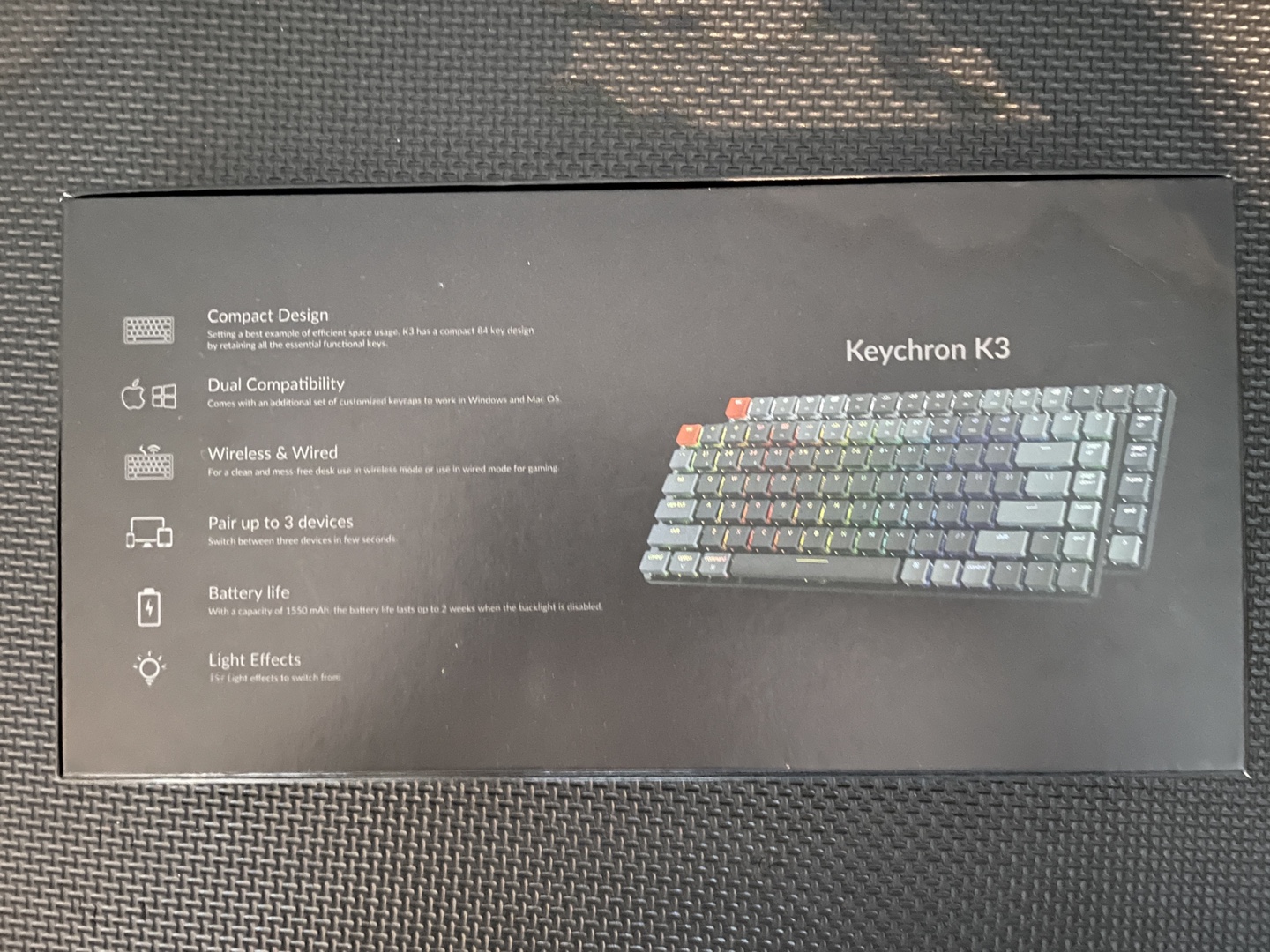 Keychron K3 Wireless Mechanical Keyboard - Brown Switches - photo 3