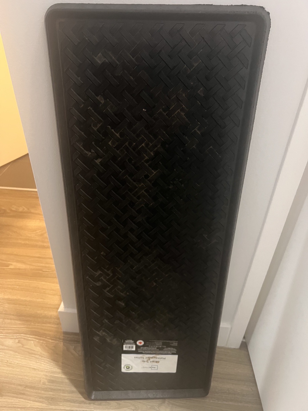Long Black Rubber Doormat