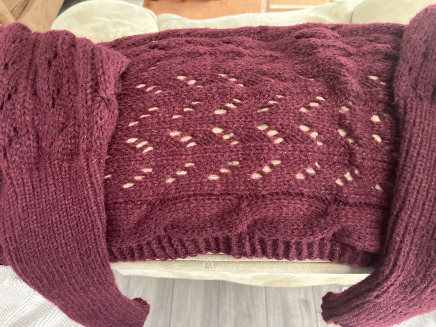 Burgundy Knit Sweater