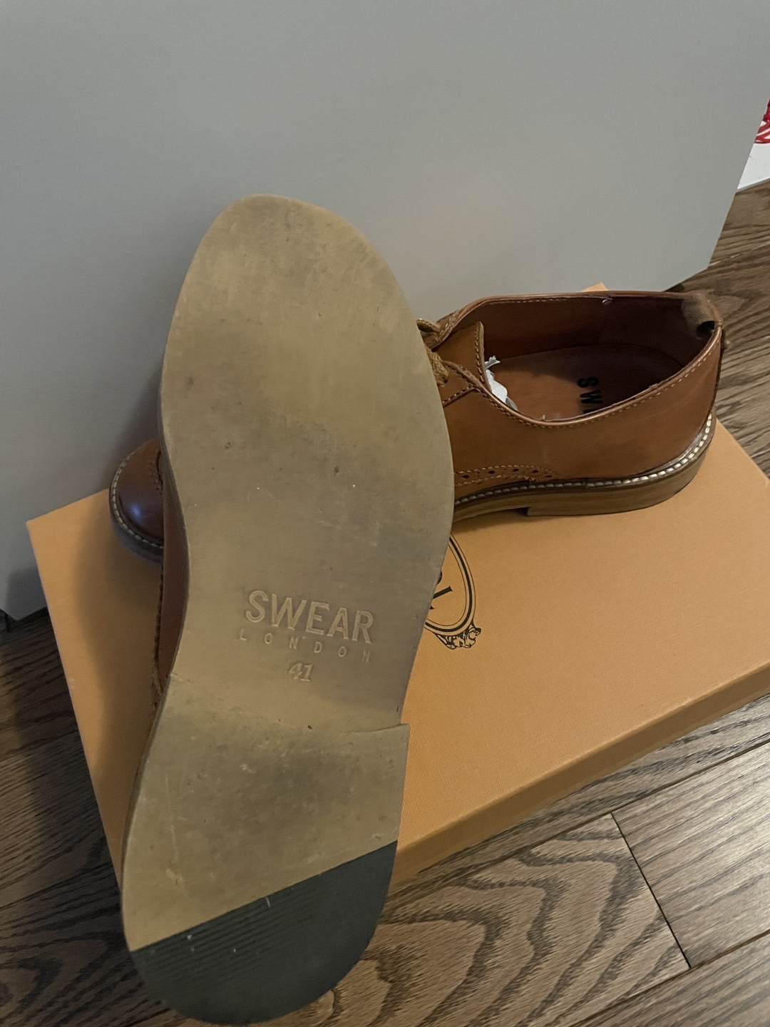 Swear London Men's Brown Leather Shoes - Size 41 - photo 2
