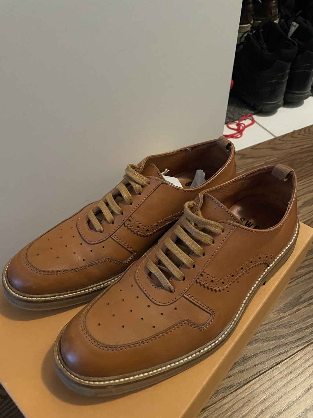 Swear London Men's Brown Leather Shoes - Size 41