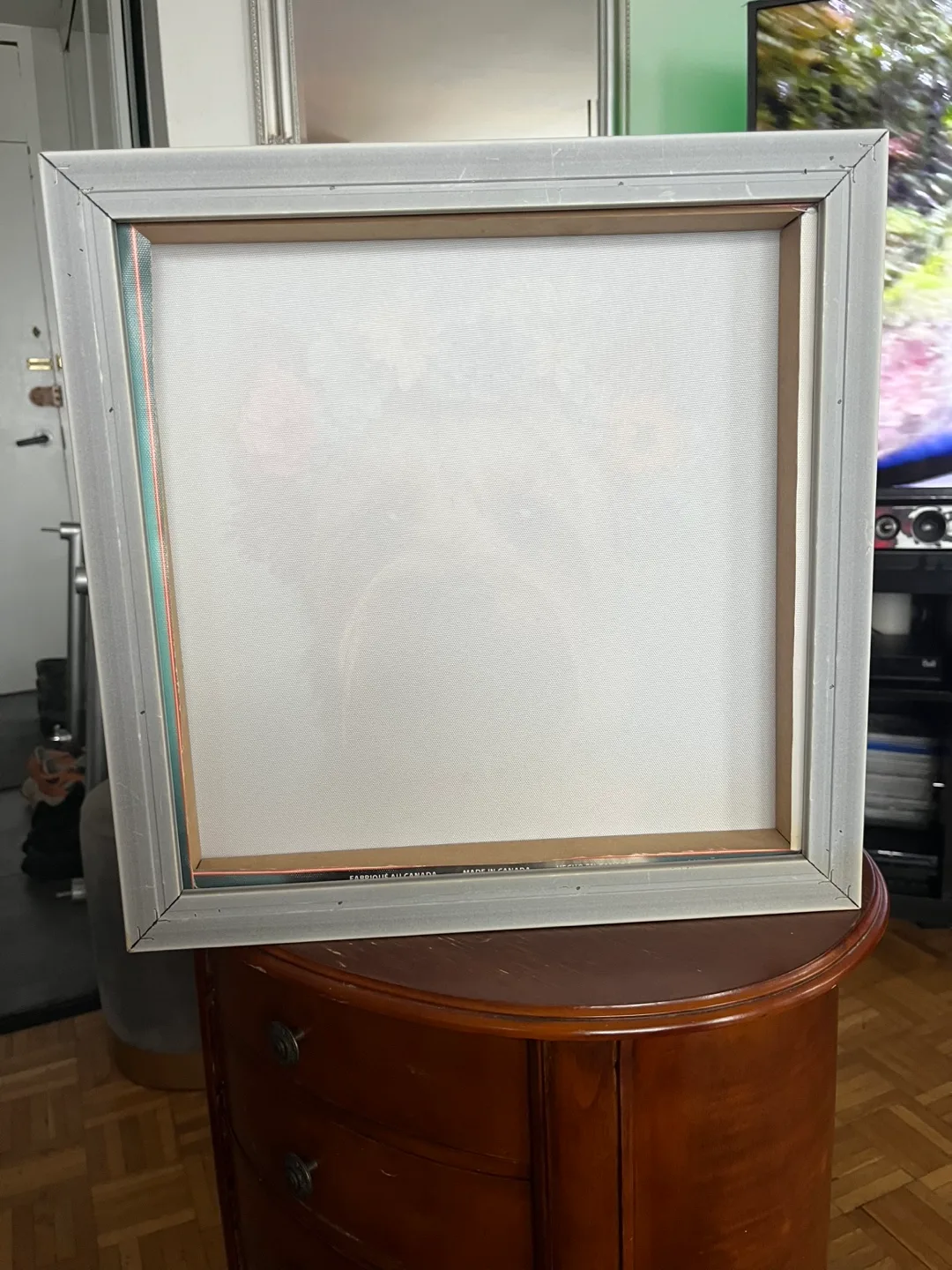 Framed Dog Canvas Print 15x15 inches image indicator(2)