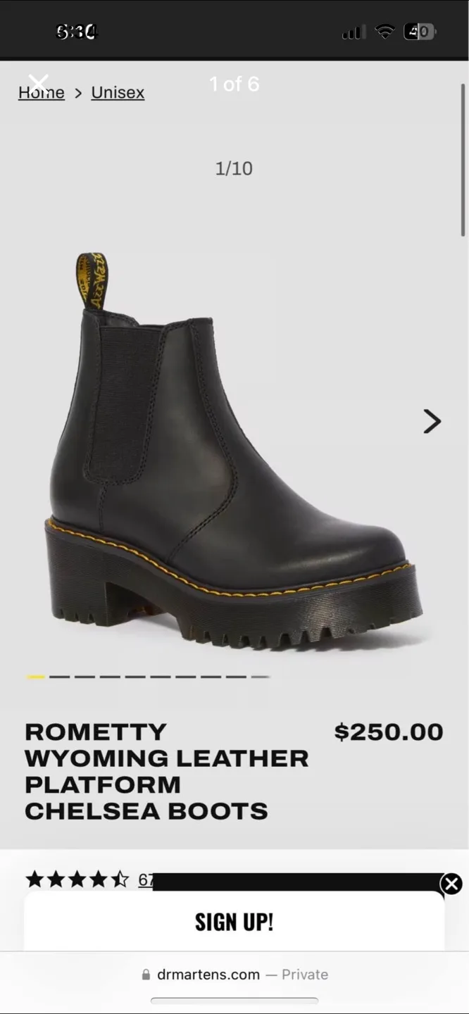Dr. Martens Wyoming Platform Chelsea Boots thumbnail