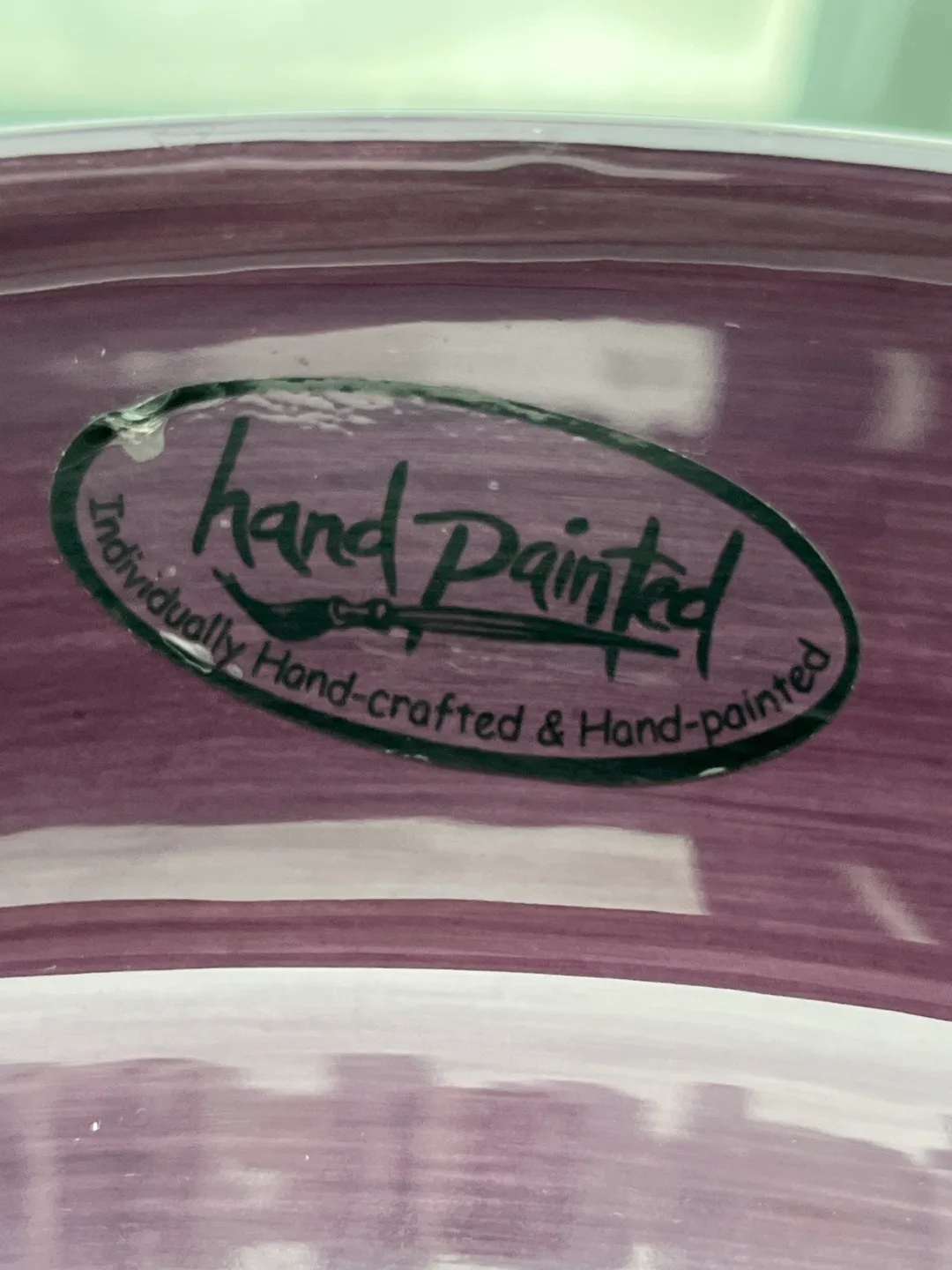 Tabletops Unlimited España Hand-Painted Oval Platter image indicator(4)