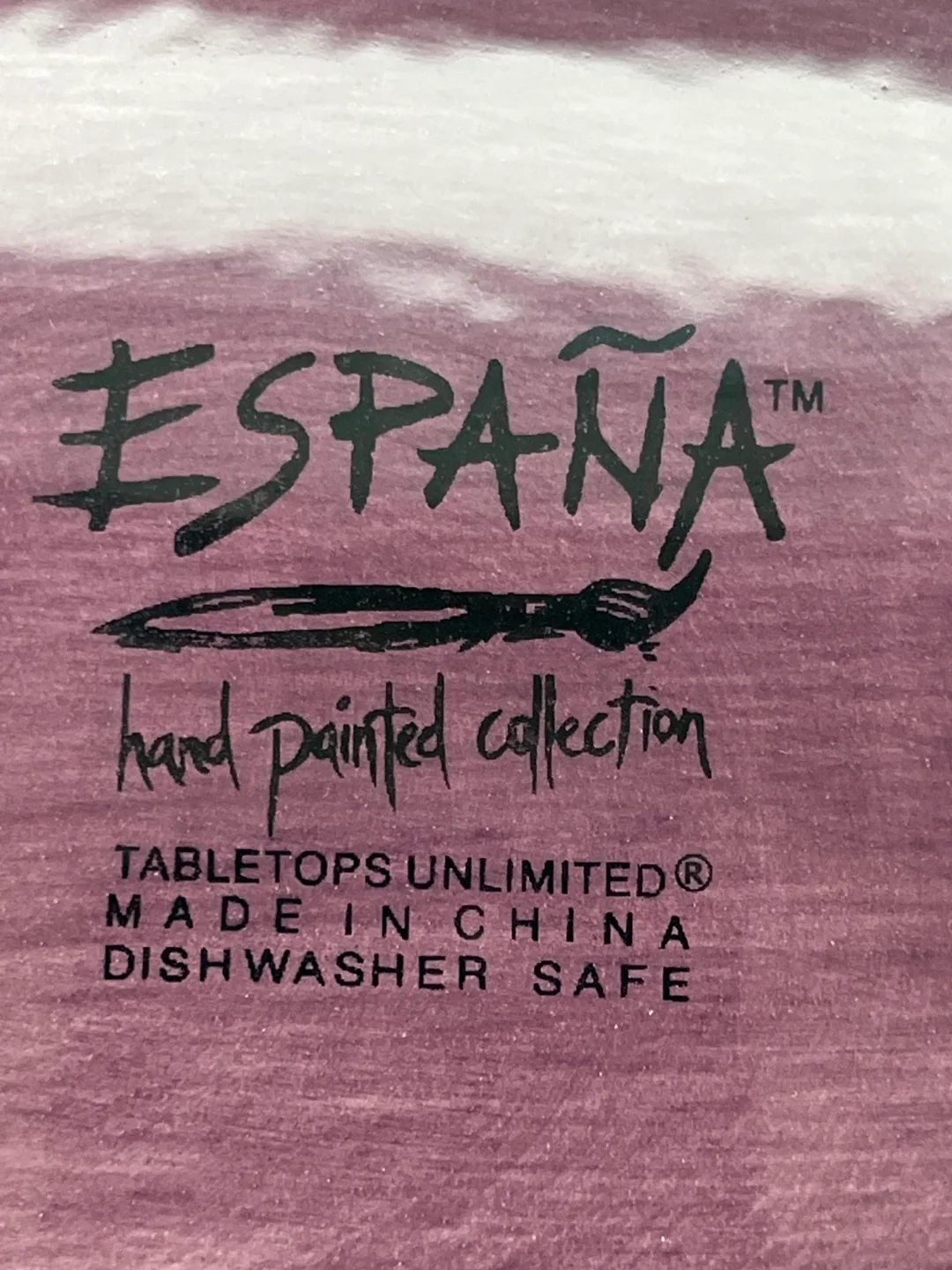 Tabletops Unlimited España Hand-Painted Oval Platter image indicator(5)