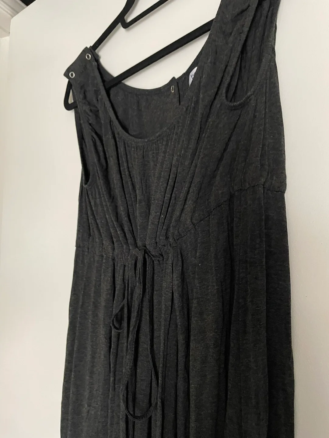 Happy Mama Delivery and Nursing Gown, charcoal grey, size XL image indicator(2)