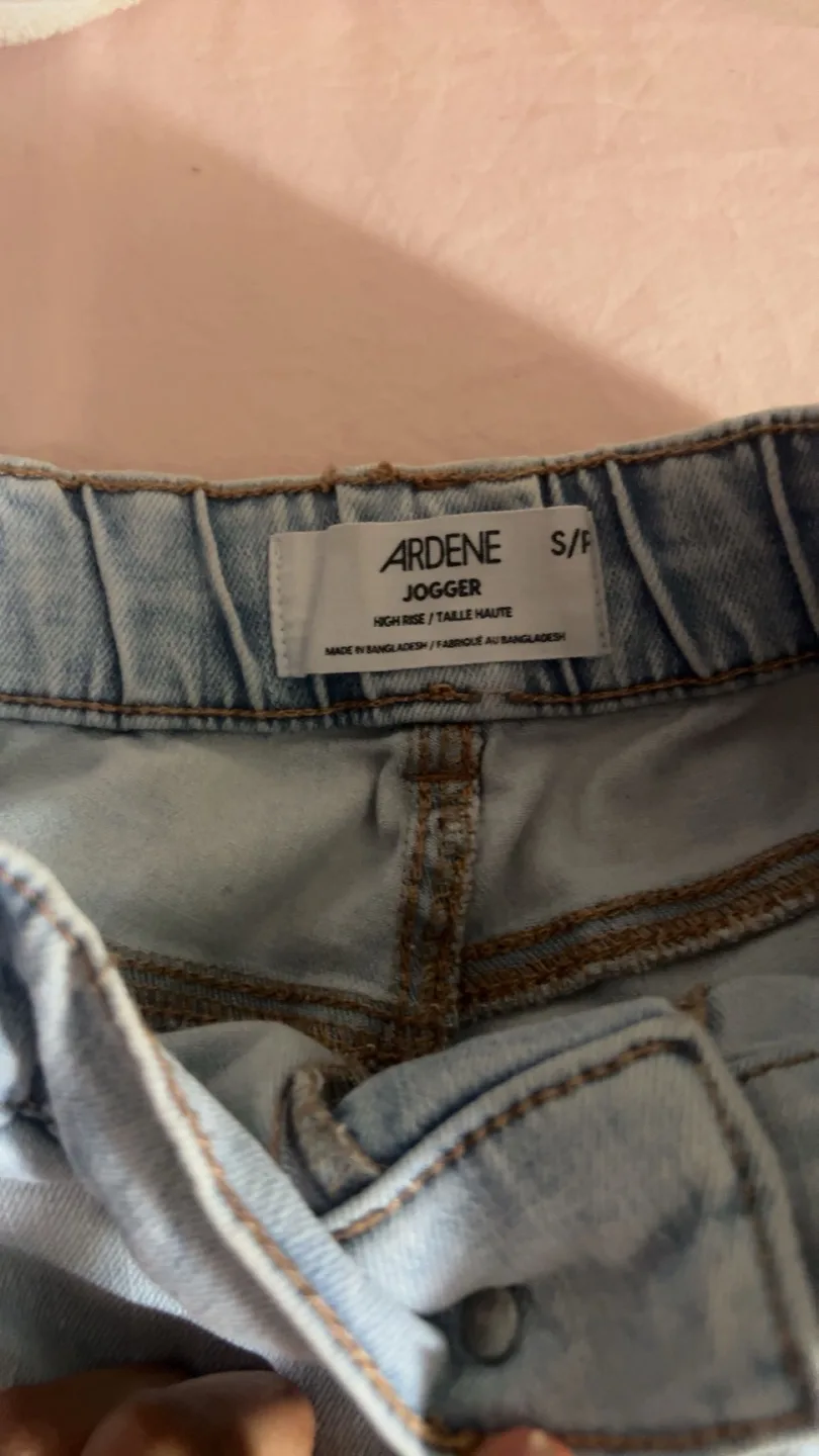 Ardenne Light Wash Denim Cargo Joggers - Size Small image indicator(2)