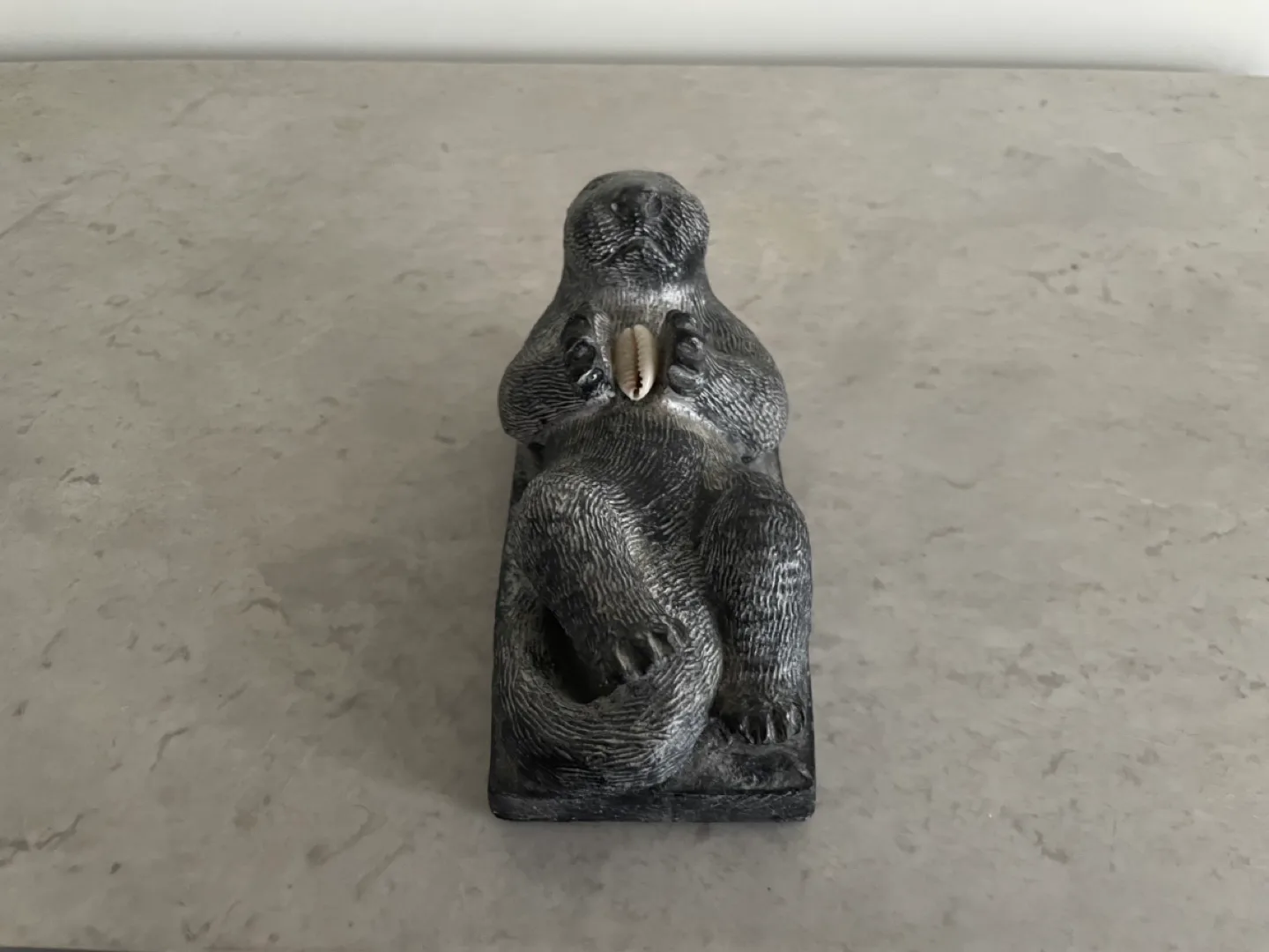 Soapstone Otter Carving with Shell Detail image indicator(4)
