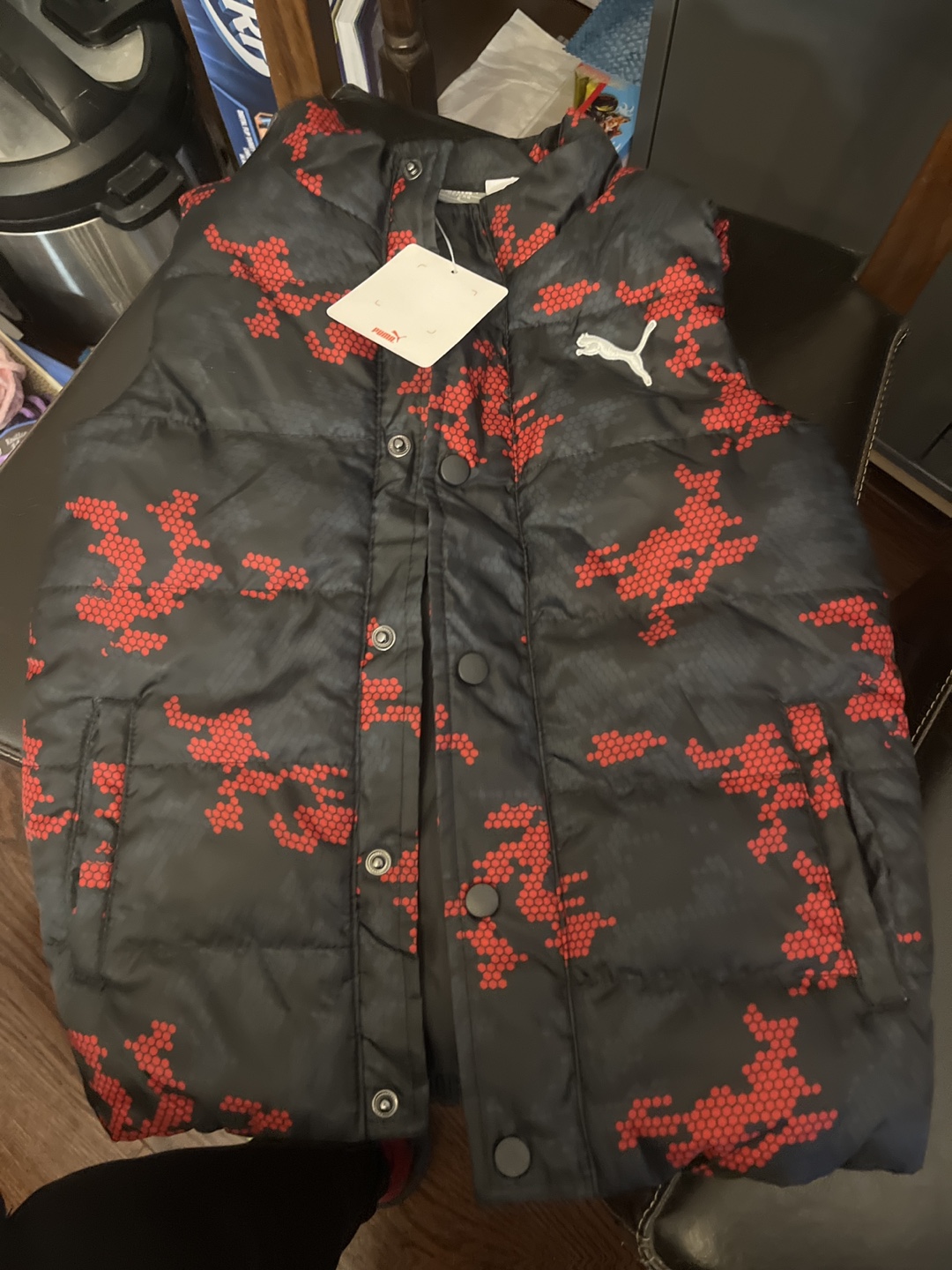 Puma Boys' Size 6 Puffer Vest