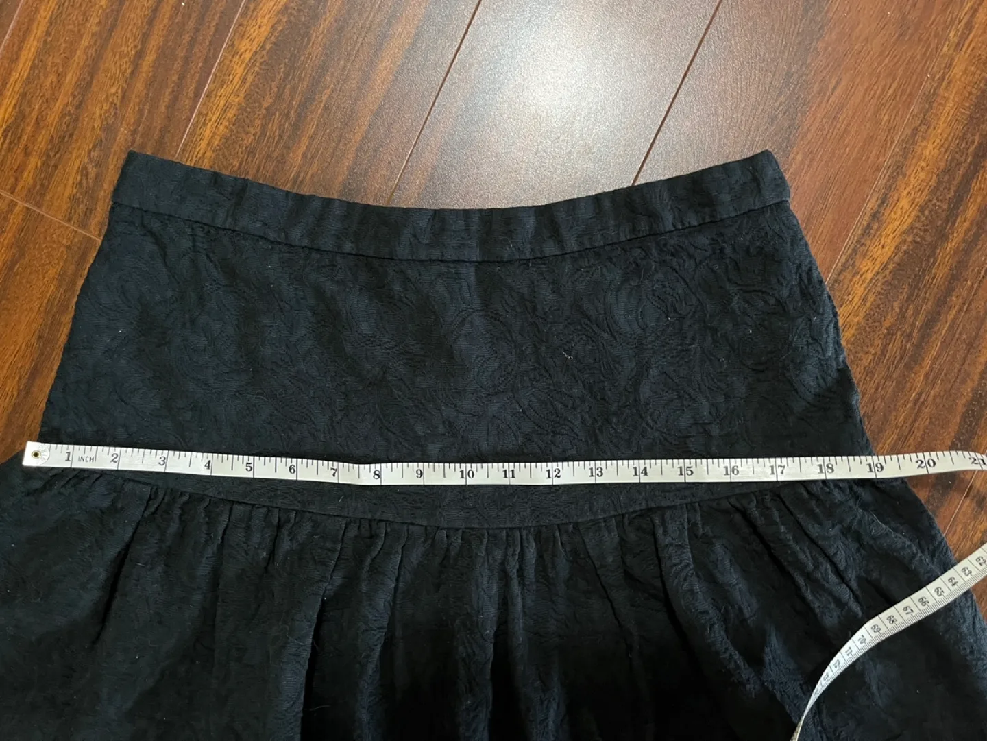 J. Crew women’s 10 Matelasse jacquard drop-waist skirt, black image indicator(5)