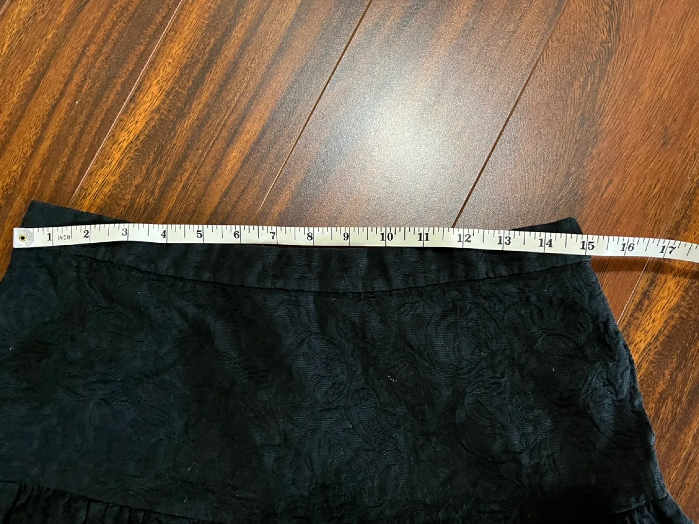 J. Crew women’s 10 Matelasse jacquard drop-waist skirt, black image indicator(3)