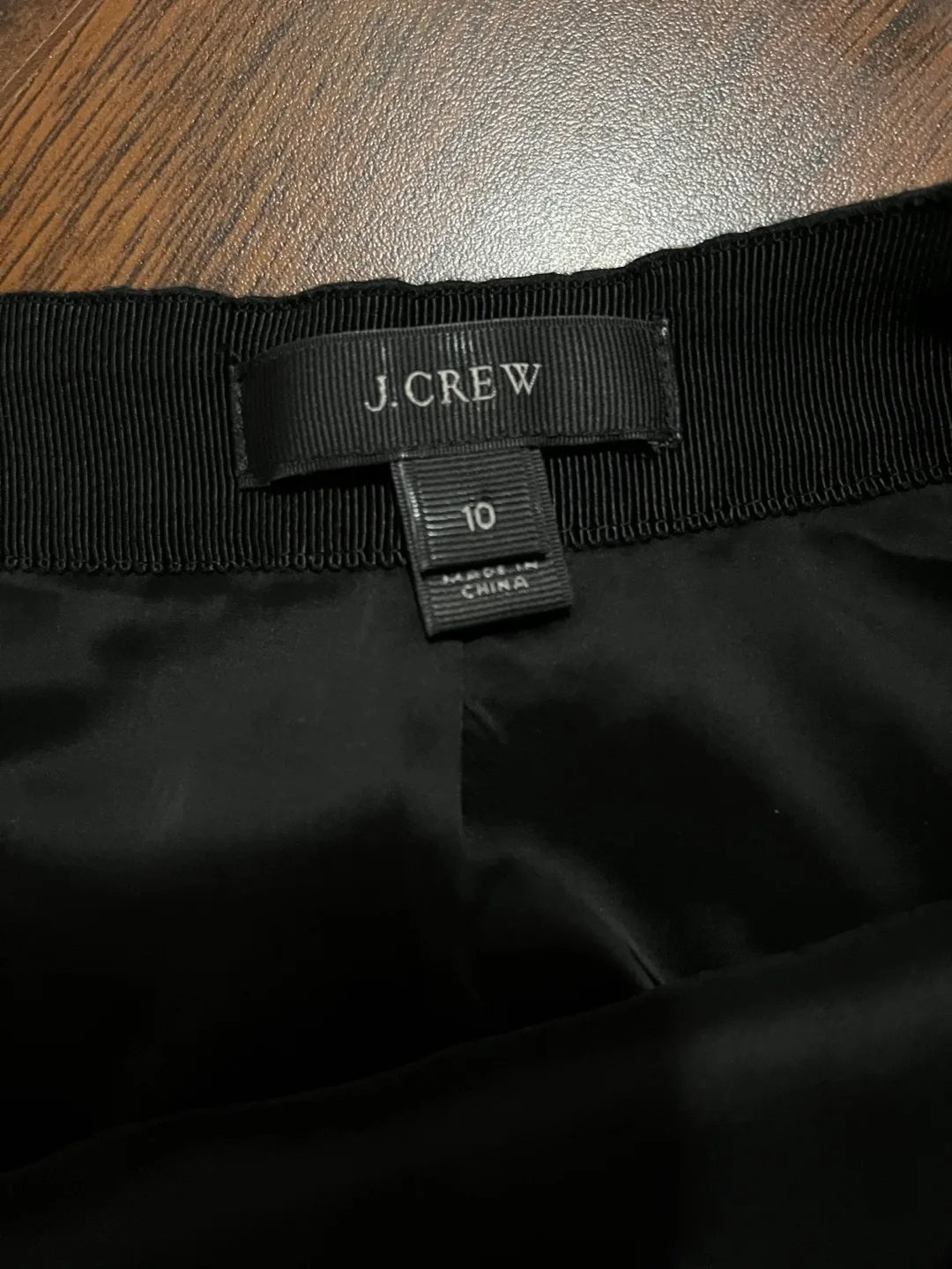 J. Crew women’s 10 Matelasse jacquard drop-waist skirt, black image indicator(6)