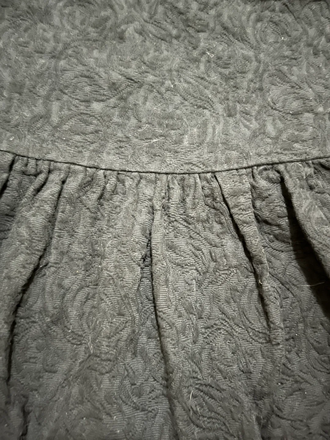 J. Crew women’s 10 Matelasse jacquard drop-waist skirt, black image indicator(2)