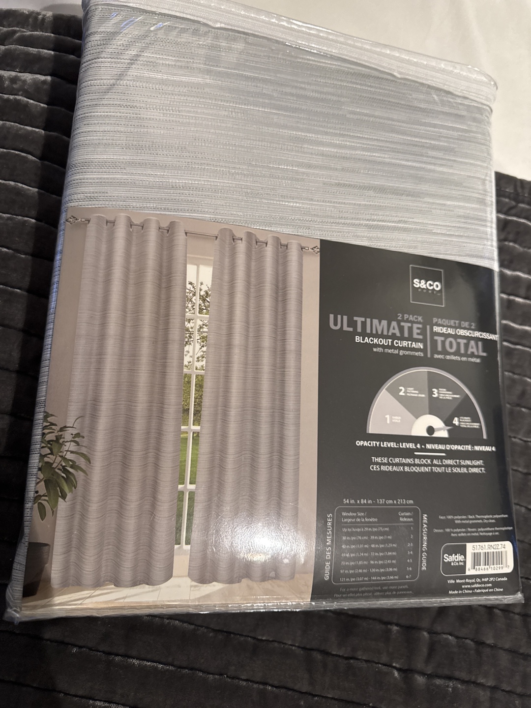 S&CO Ultimate Blackout Curtains - Grey - 2 Pack - photo 3