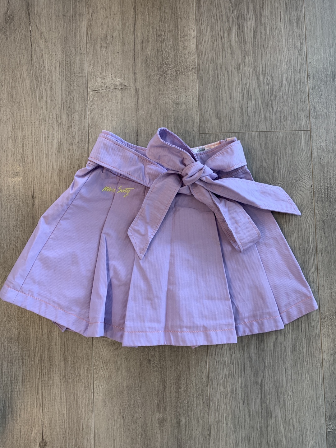 Miss Sixty Junior Lavender Pleated Skirt 4 Y