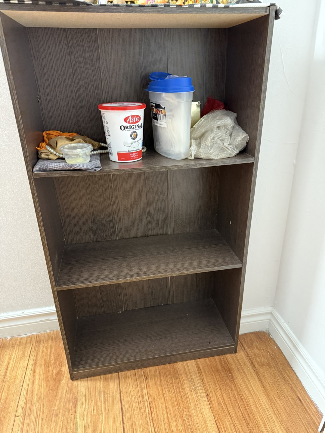 Dark Brown 3-Shelf Bookcase - photo 3