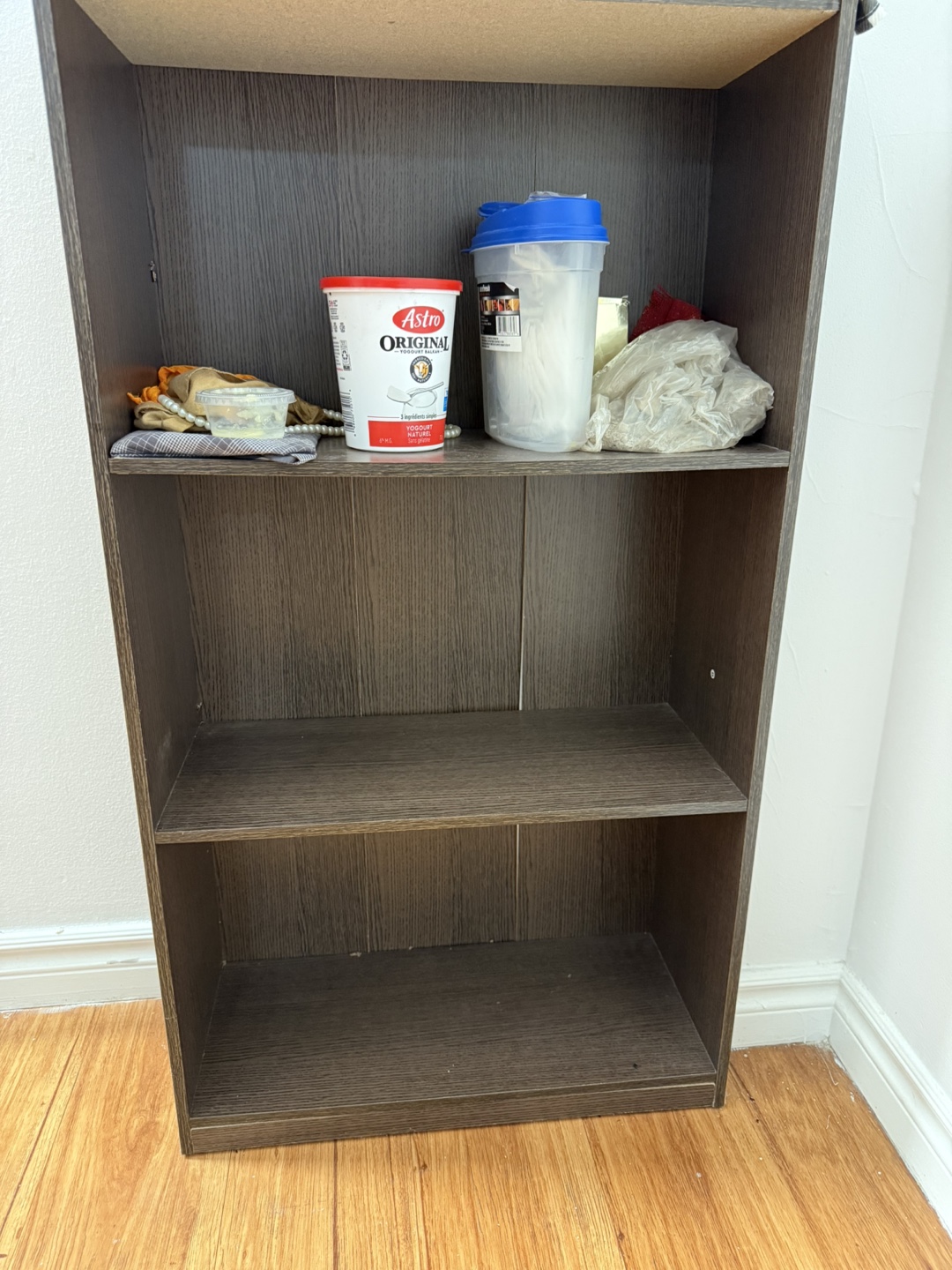 Dark Brown 3-Shelf Bookcase - photo 2