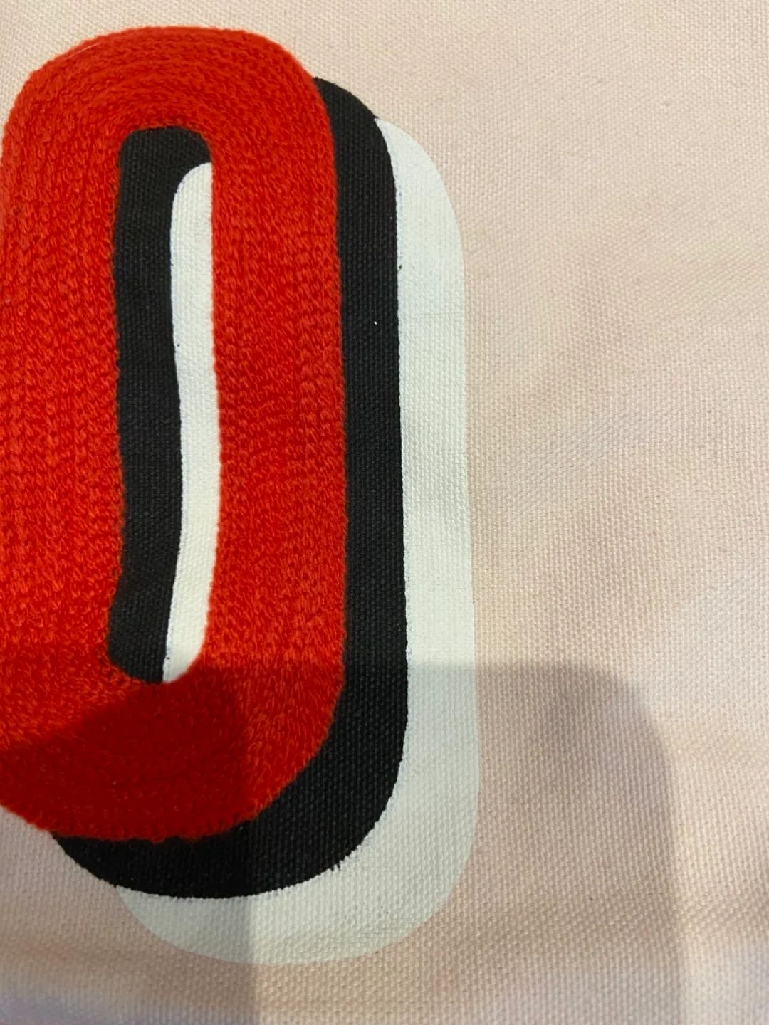 Pink Pillow Cover with Textured LOVE Text (8” x 8”) image indicator(4)