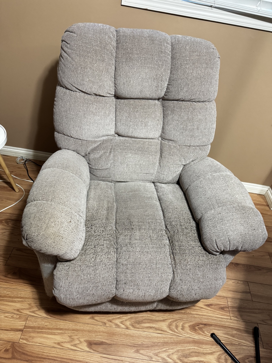Power Recliner Chair - Grey Fabric