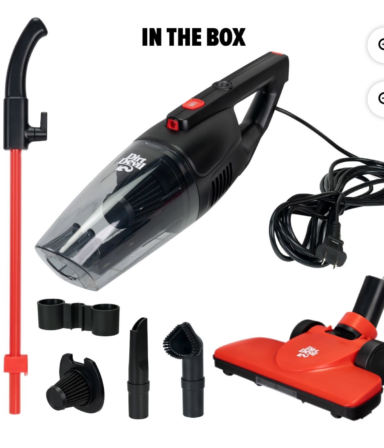 Dirt Devil FD20025 RED Corded Stick Vacuum Cleaner - photo 4