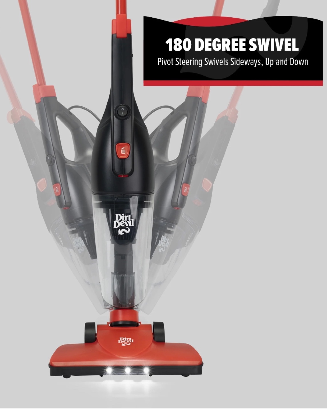 Dirt Devil FD20025 RED Corded Stick Vacuum Cleaner - photo 3