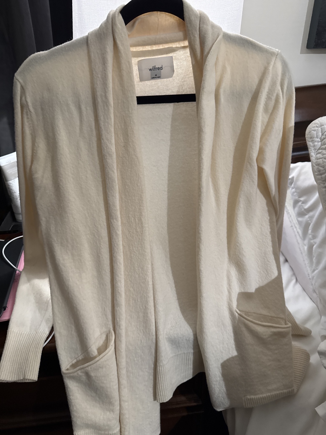 Wilfred off-white cardigan, size M