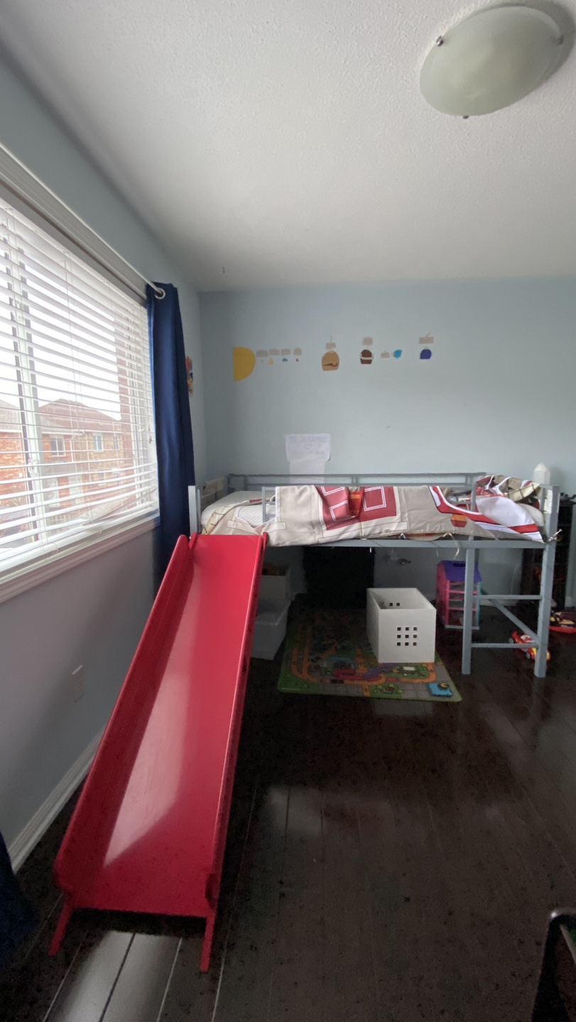 Kids Loft Bed with Firetruck Theme & Slide - photo 3