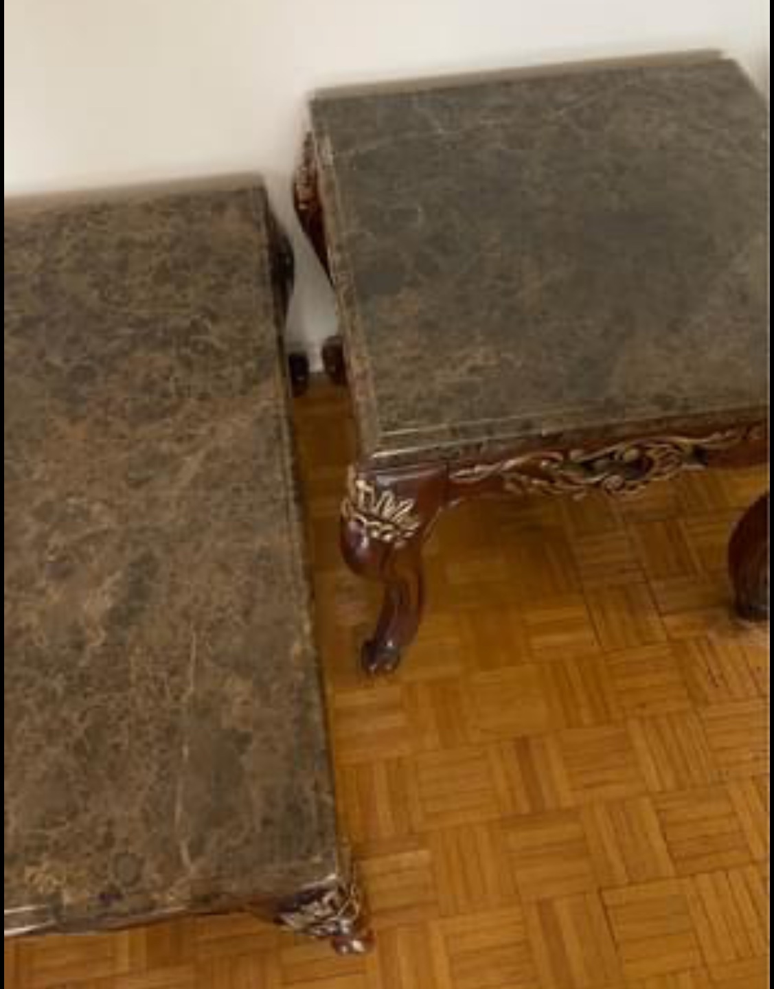 Elegant Marble-Top Coffee Table Set - photo 5