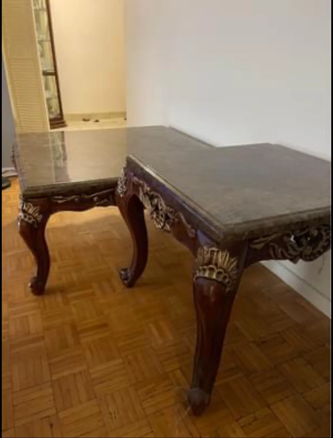 Elegant Marble-Top Coffee Table Set image indicator(6)