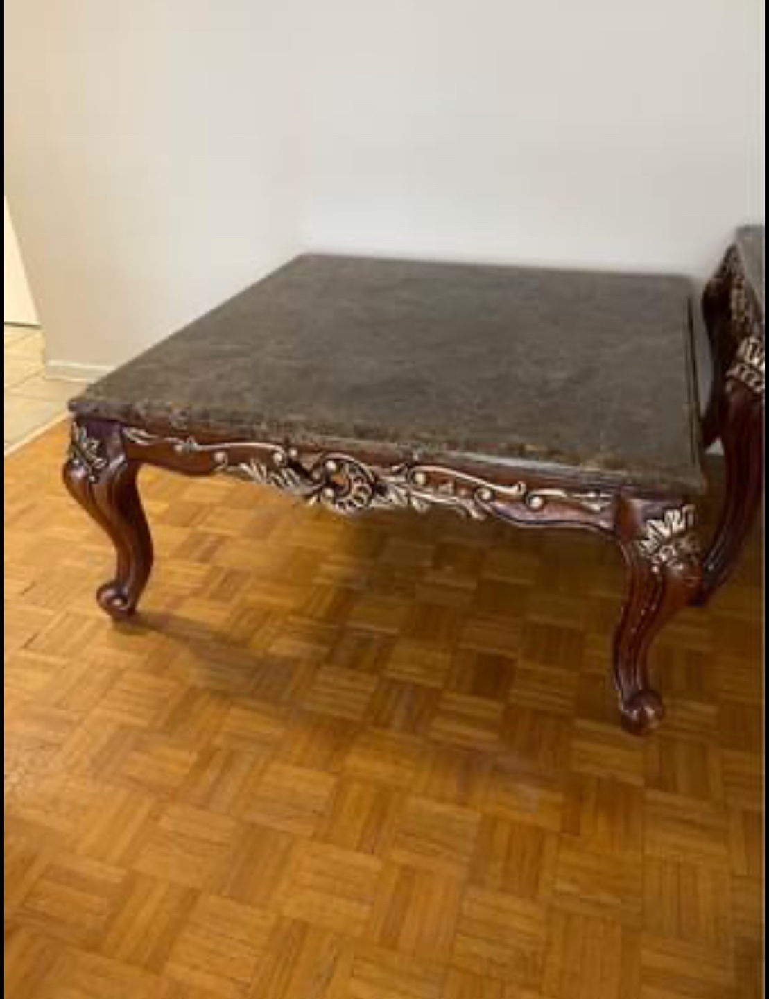 Elegant Marble-Top Coffee Table Set - photo 4