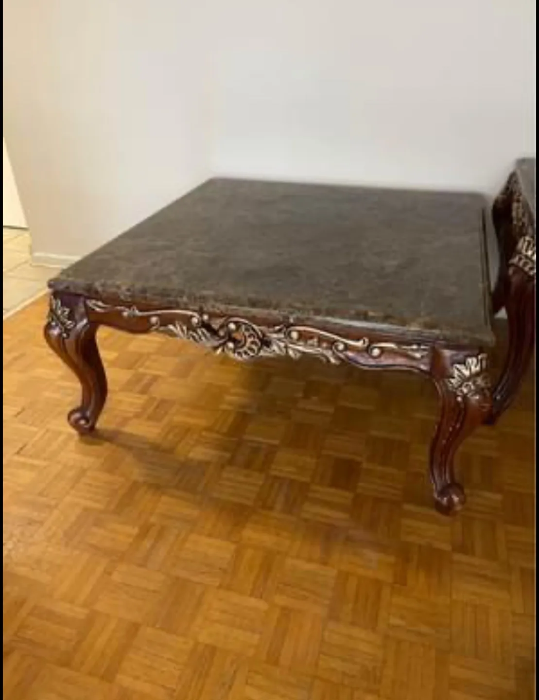 Elegant Marble-Top Coffee Table Set image indicator(4)