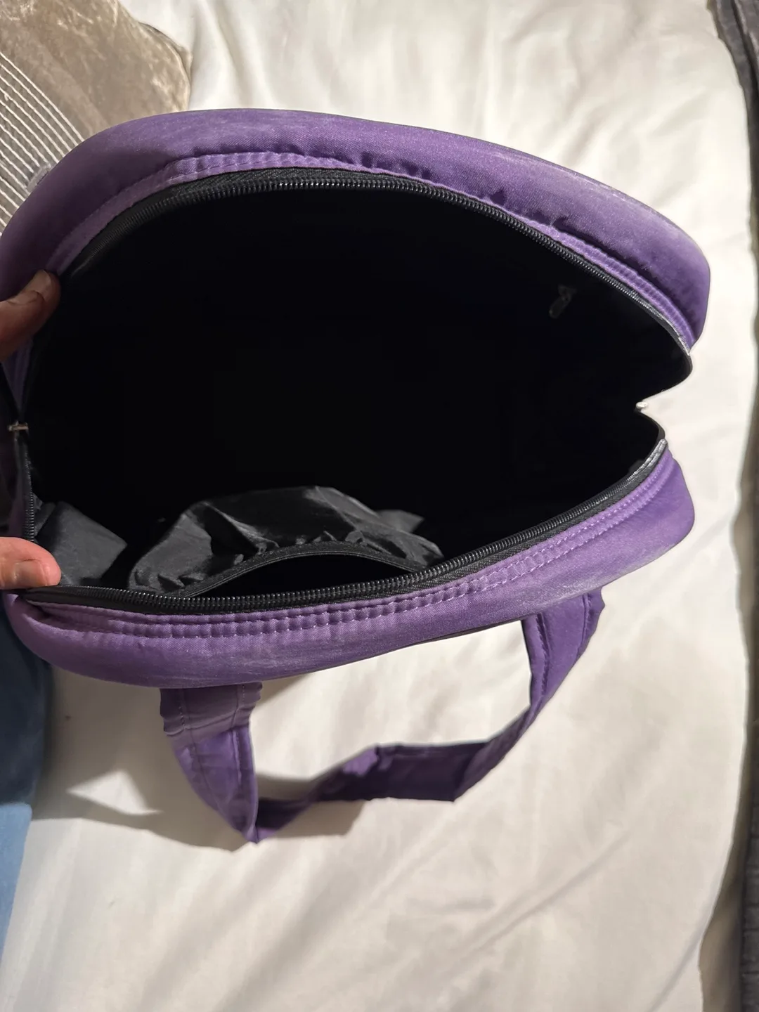 Purple Quilted Tote Bag image indicator(2)