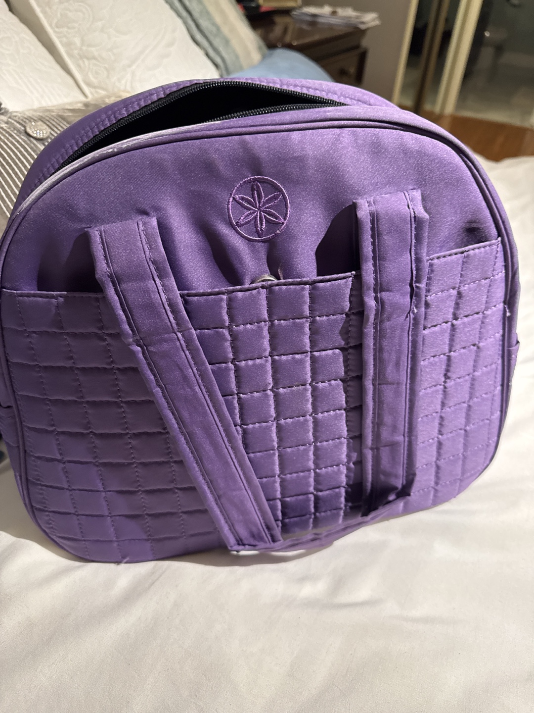 Purple Quilted Tote Bag - photo 3