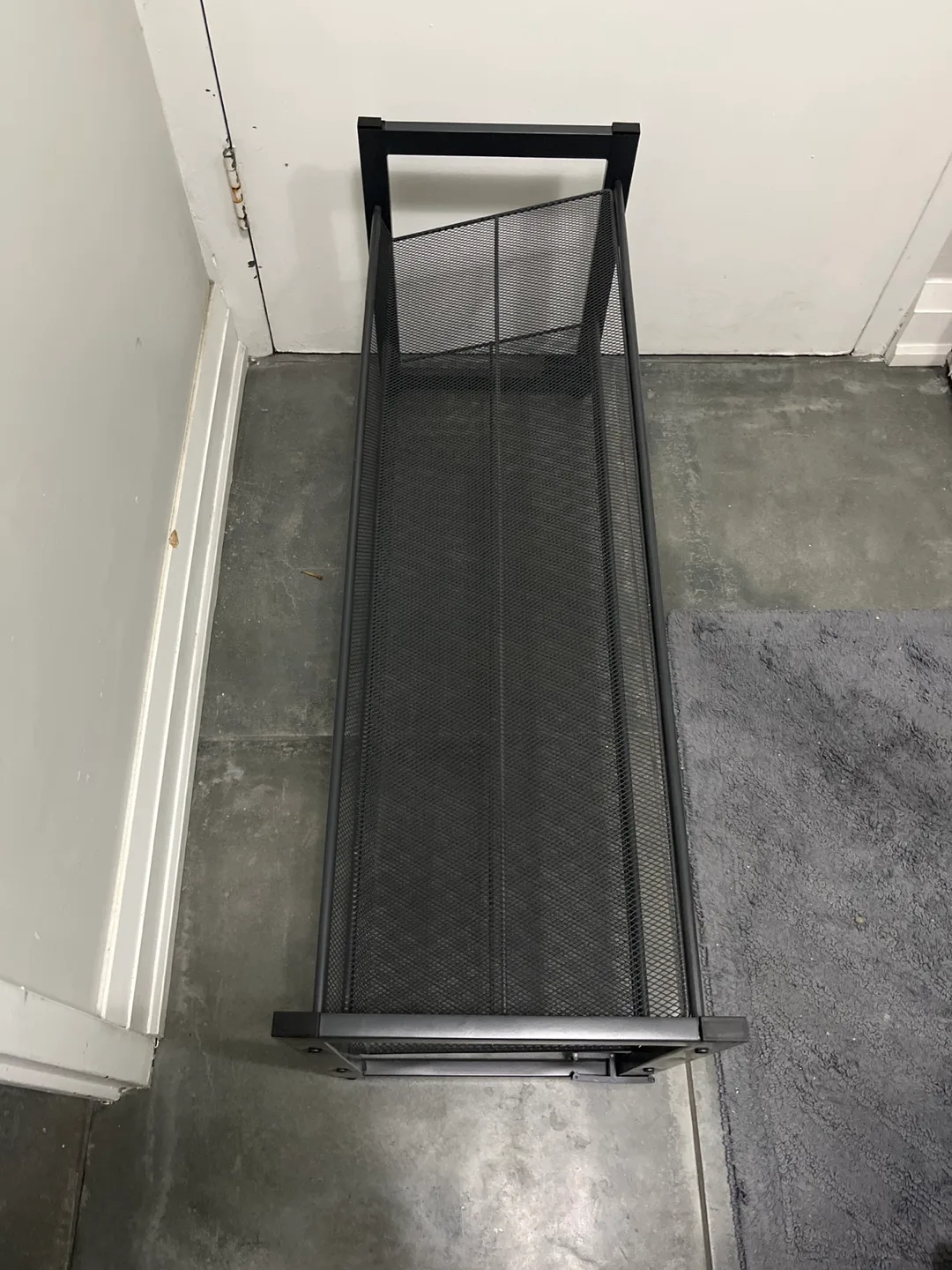 Black Metal 2-Tier Shoe Rack image indicator(3)