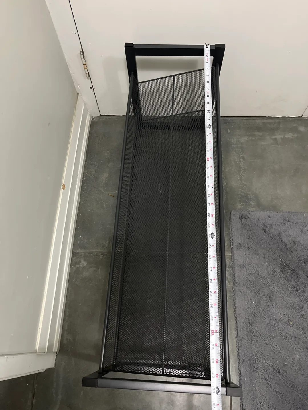 Black Metal 2-Tier Shoe Rack image indicator(6)