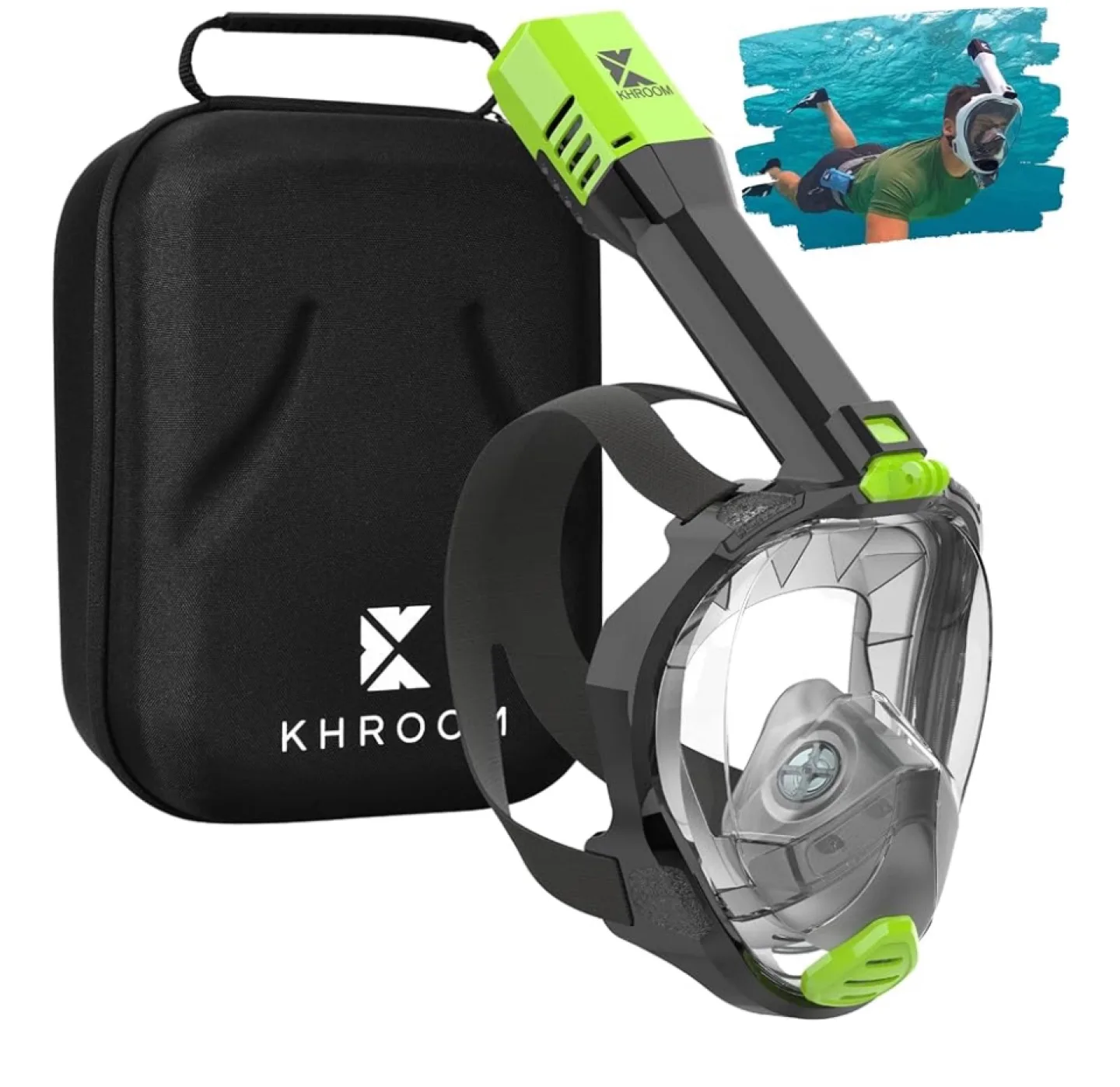 KHROOM Full Face Snorkel Mask with Case thumbnail