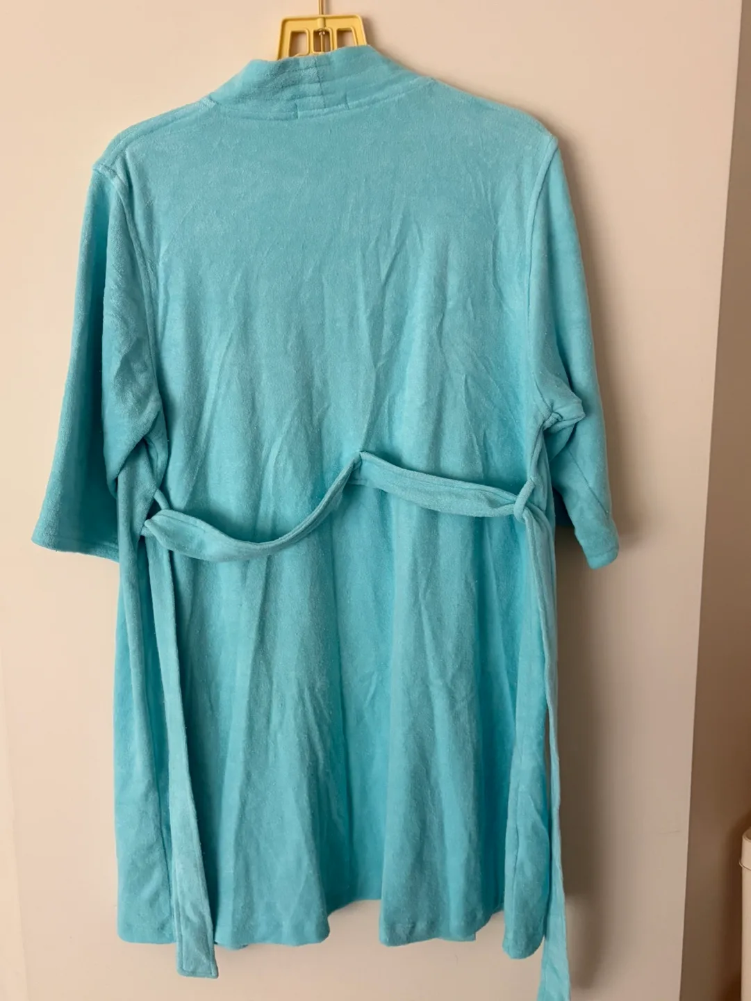 New Bath Robe with Paw Print Embroidery image indicator(2)