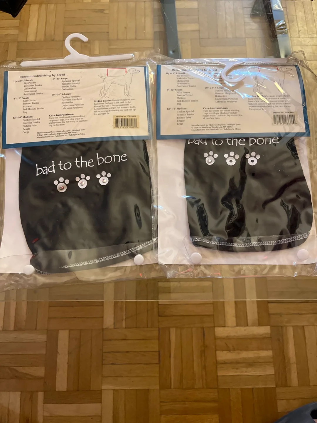 2 T-shirts XS Bad to the Bone Dog T-Shirt - Size XS image indicator(5)