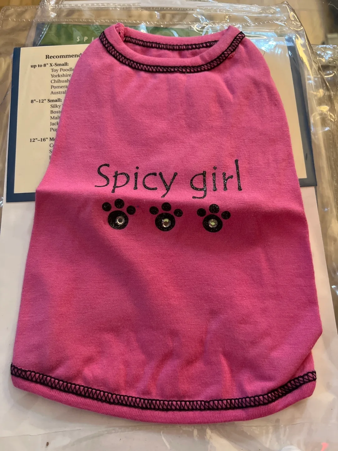 Three Casual Canine XS Pink Dog T-shirts Spicy Girl image indicator(3)