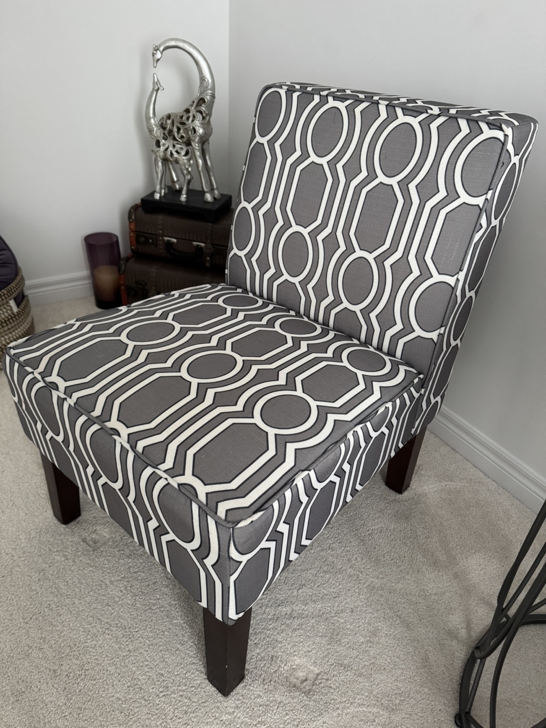 Modern Geometric Accent Chair