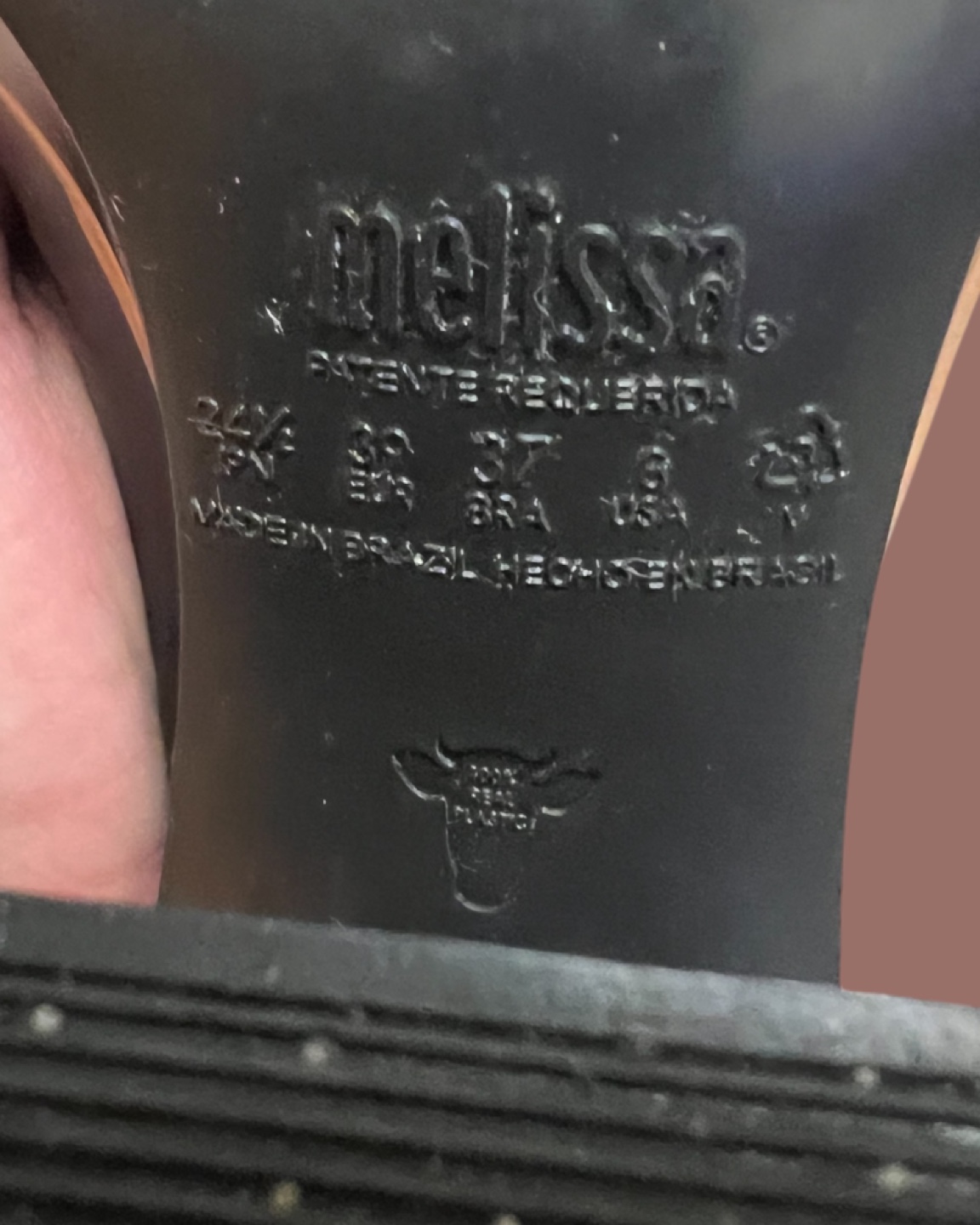 Melissa Black Ankle Boots Size 37