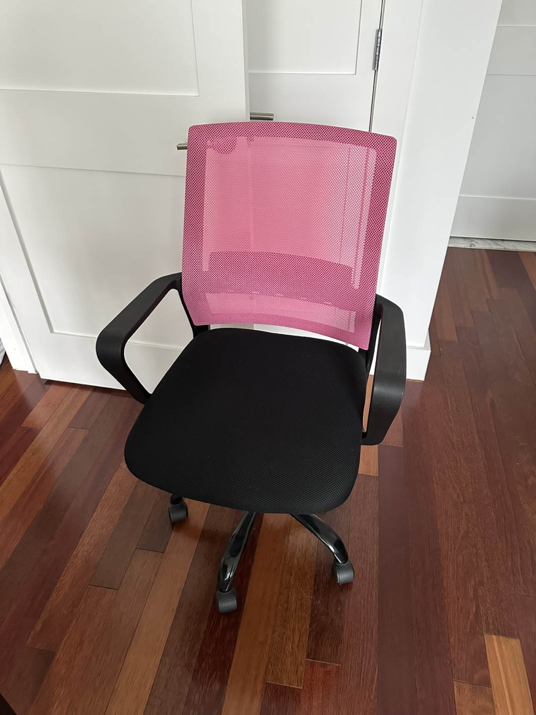 Pink Mesh Back Office Chair