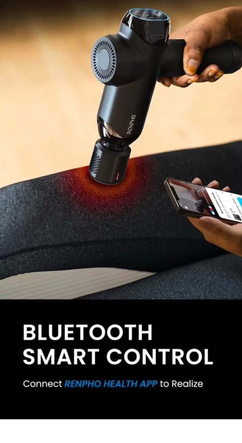 RENPHO Massage Gun with Heat & Cool Function+Thermacool image indicator(3)