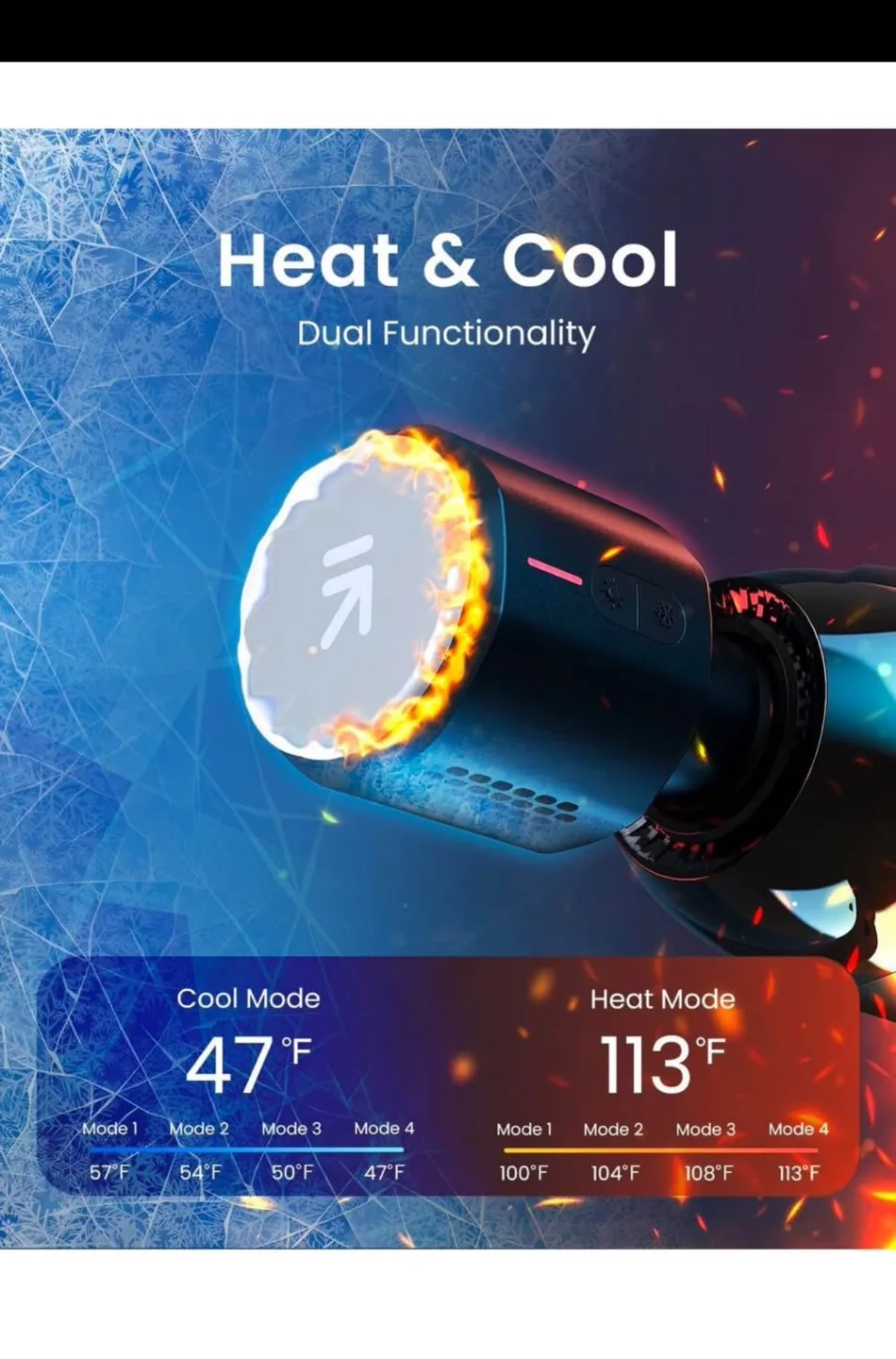 RENPHO Massage Gun with Heat & Cool Function+Thermacool image indicator(2)