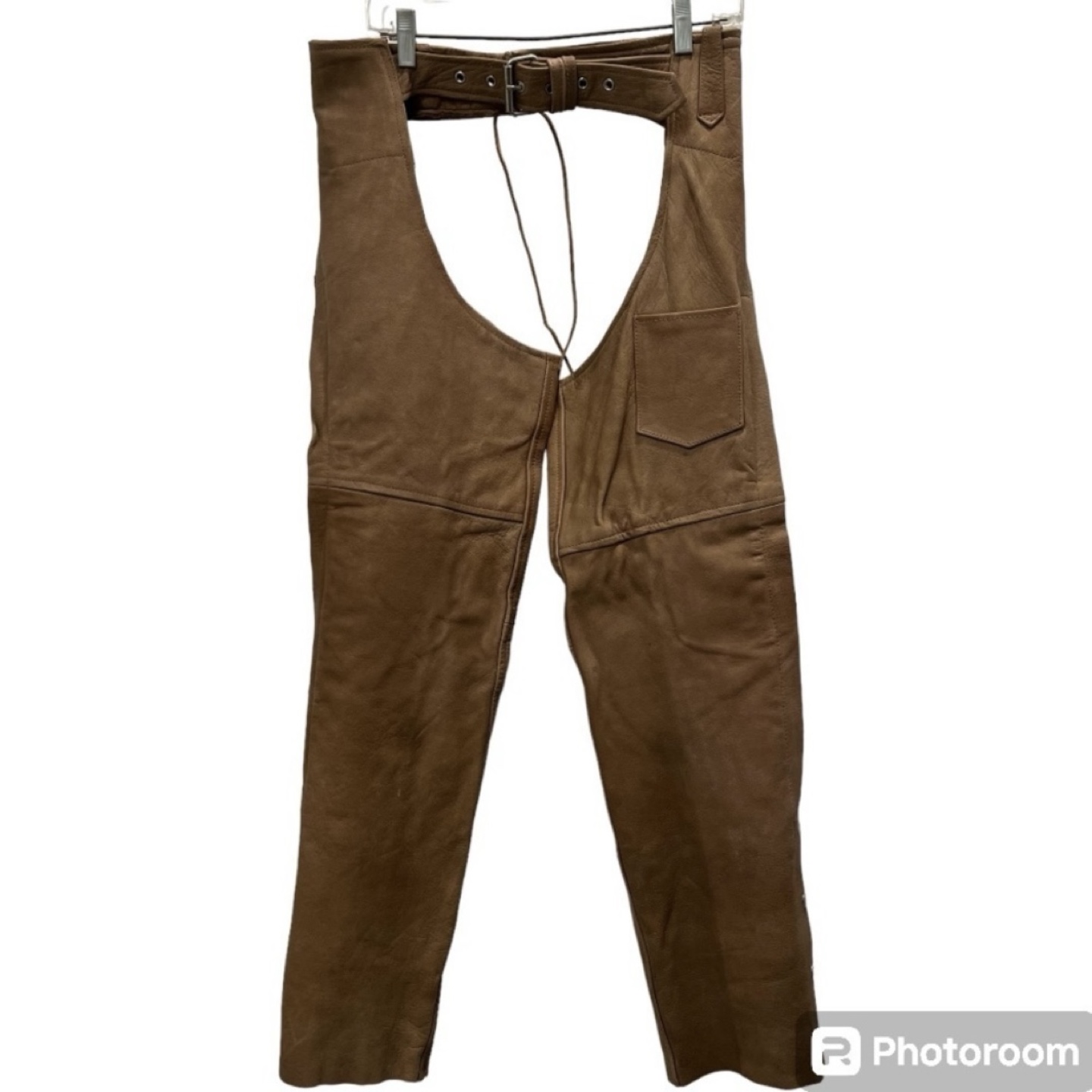 Tan Leather Motorcycle Chaps