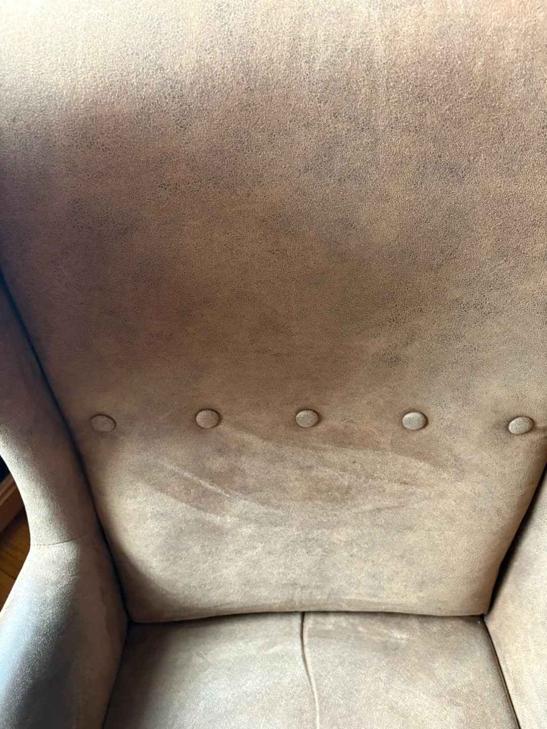 Brown Fabric Wingback Accent Chair image indicator(5)