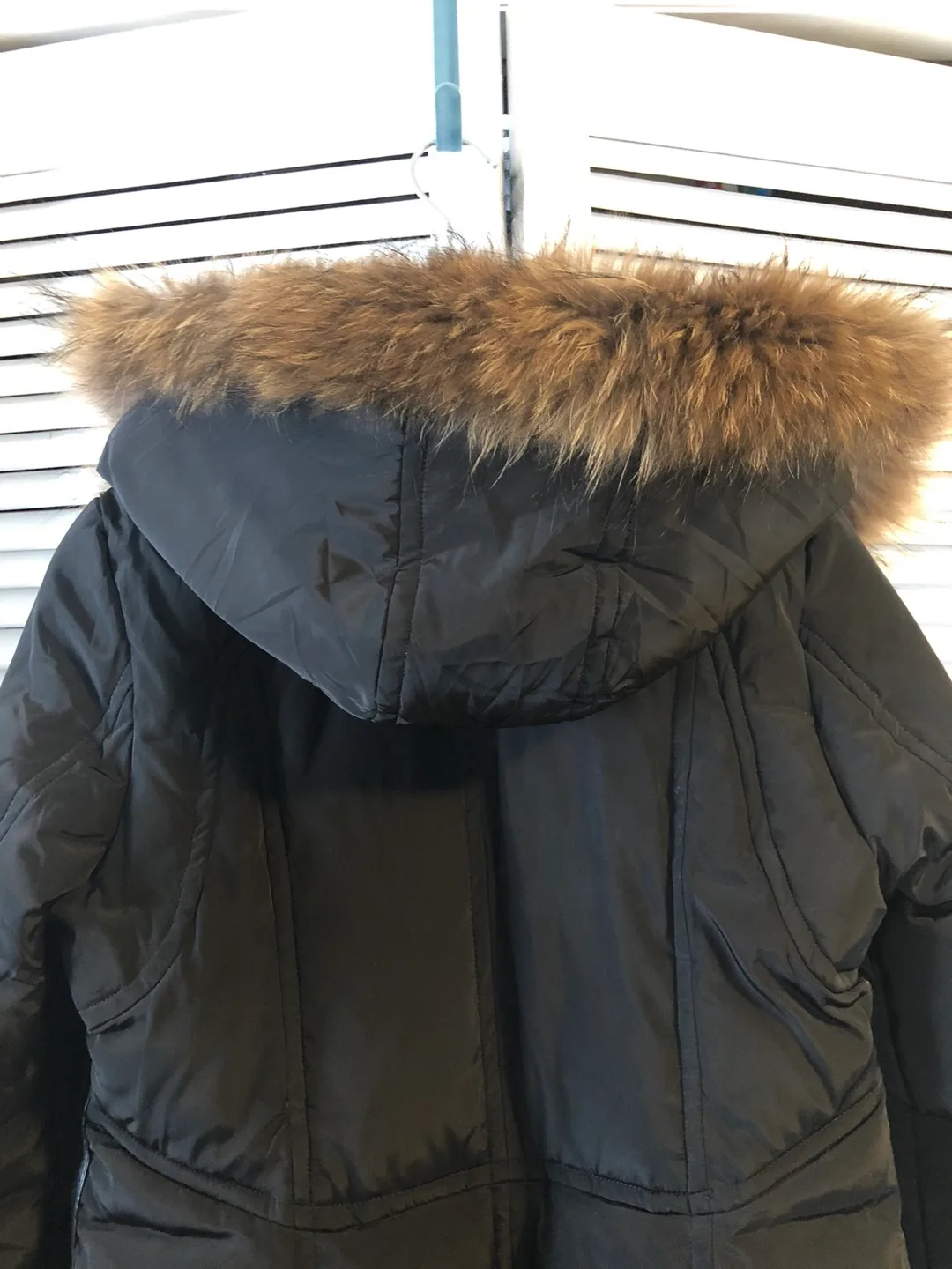 Fur hood belted jacket image indicator(5)