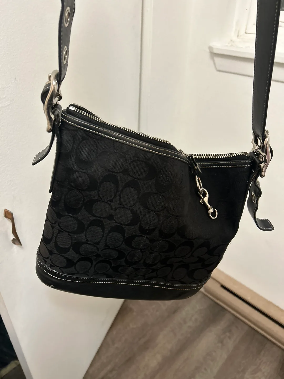 Coach Black Signature C Crossbody Bag thumbnail
